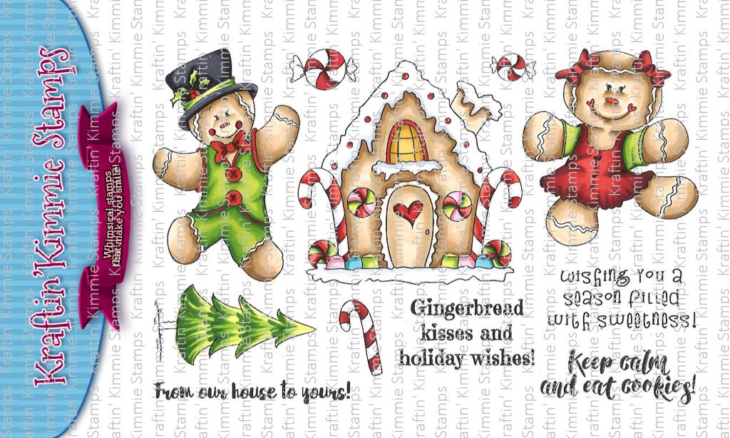 Gingerbread Kisses! Kraftin Kimmie Stamps