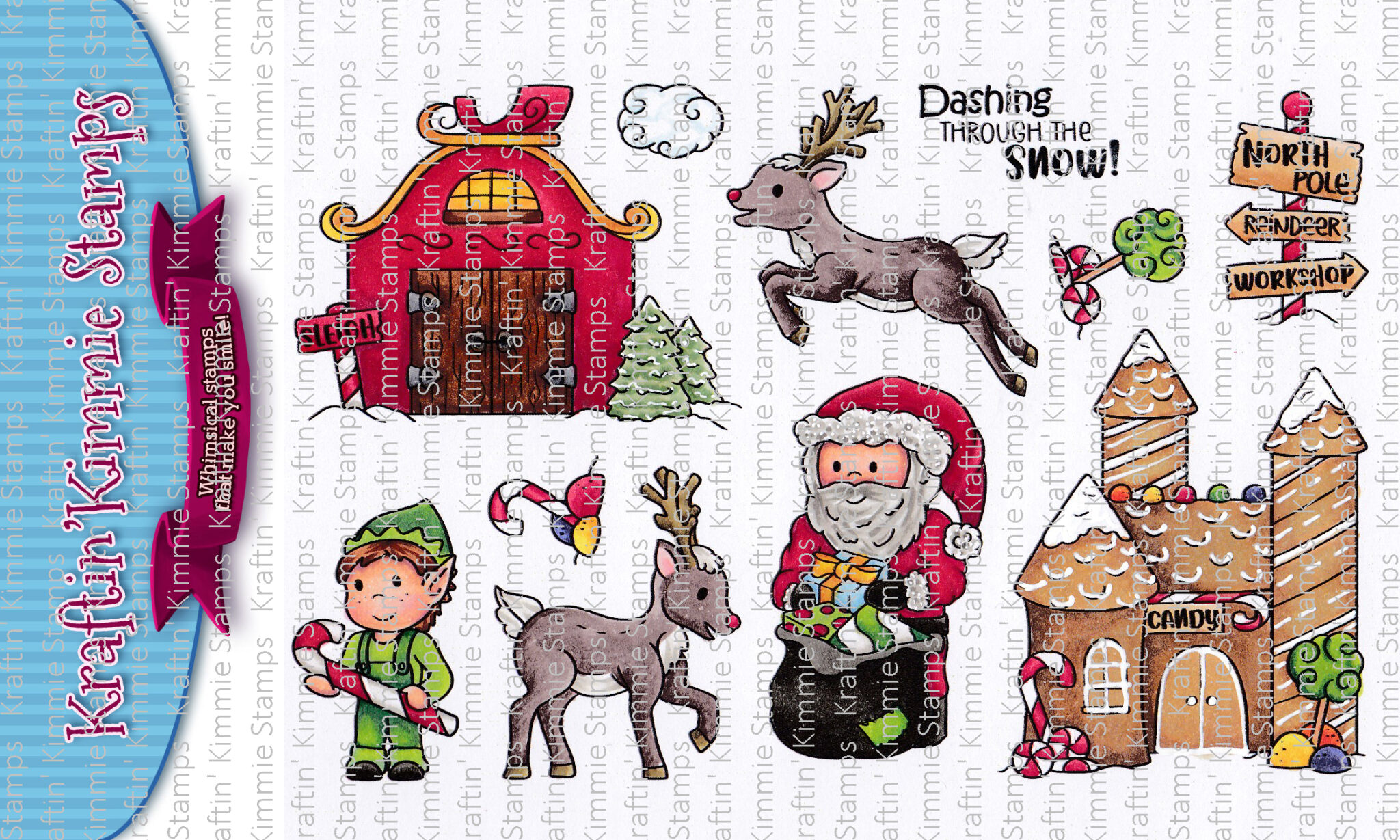 santa-s-village-kraftin-kimmie-stamps