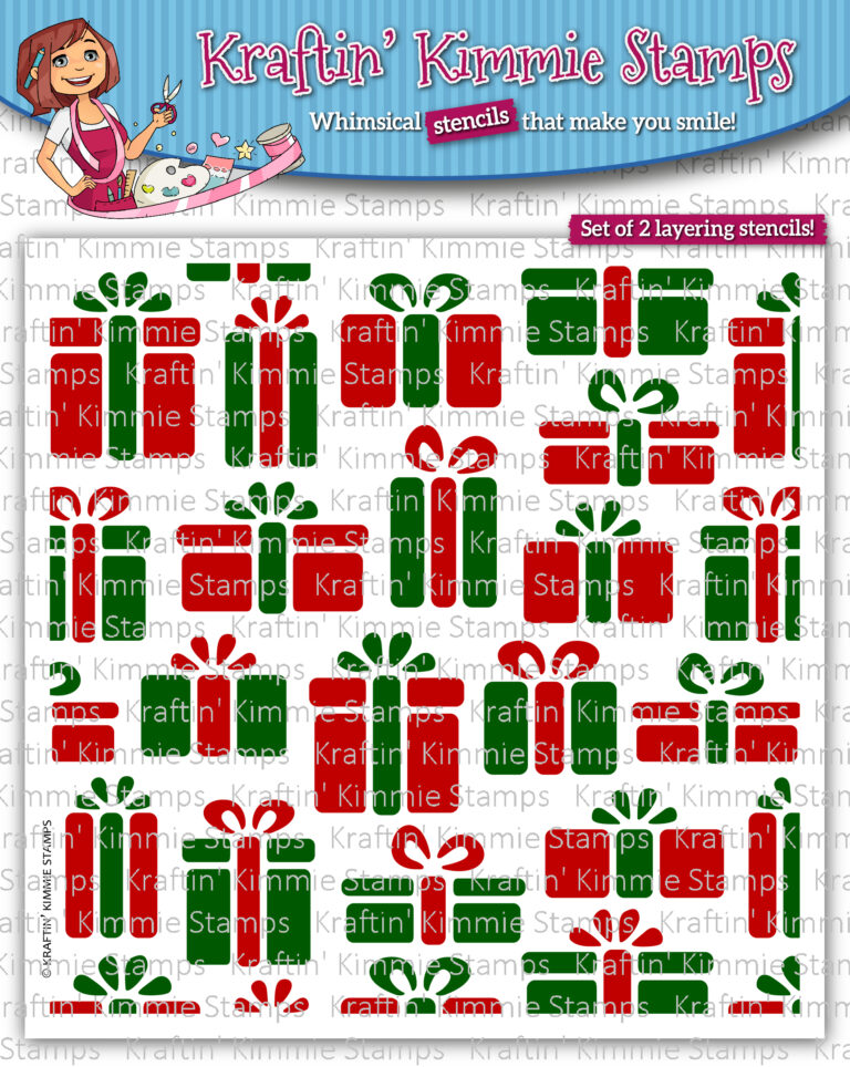 Gifts Galore Layering Stencils! Kraftin Kimmie Stamps