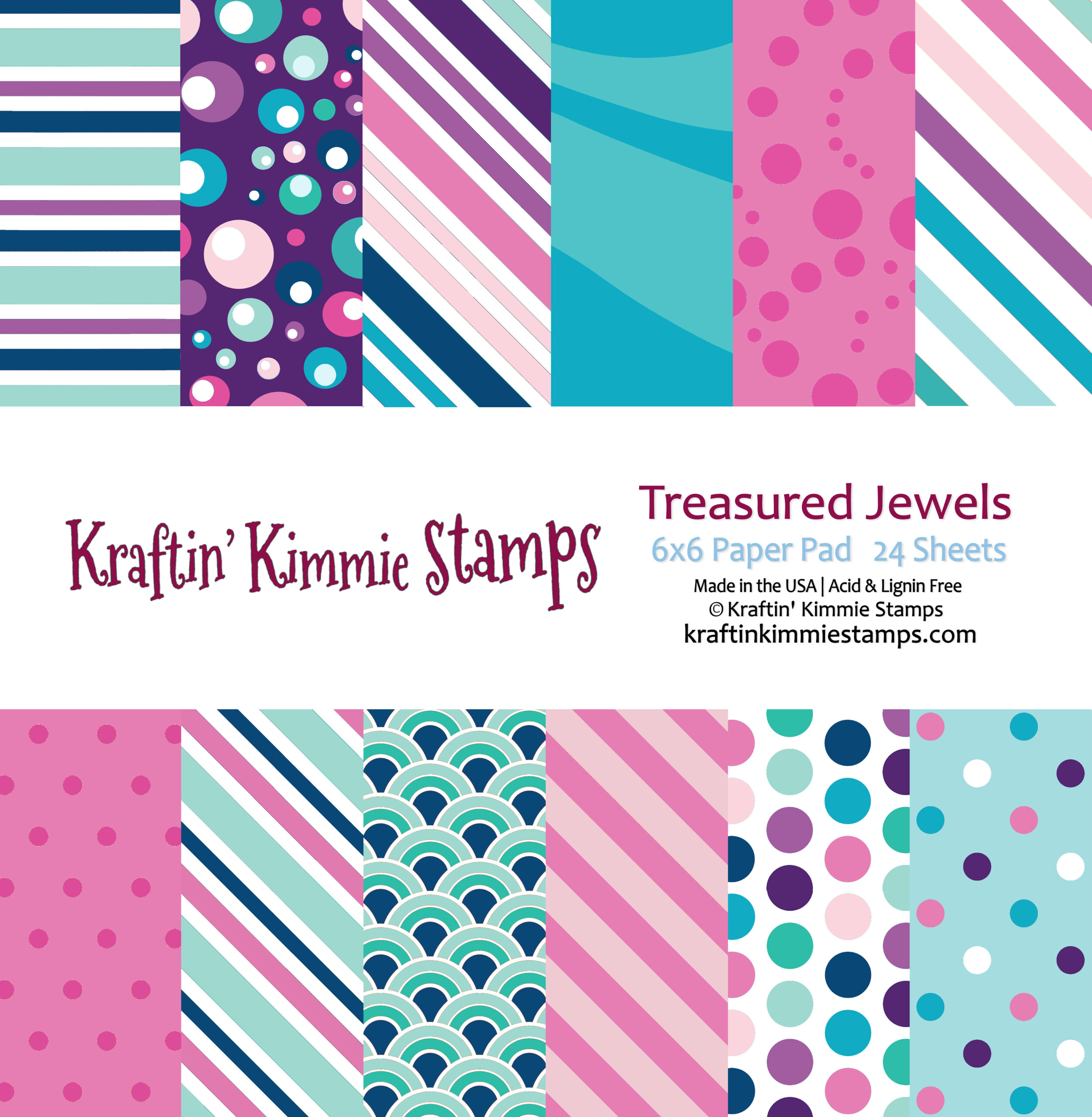 **NEW Treasured Jewels 6x6 Paper Pack!